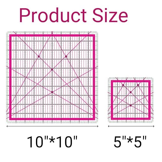 Quilting Rulers,2 Quilting Square Rulers(5", 10"),Quilting Squares | Square Rulers,Quilting Squares,Square Quilting Rulers