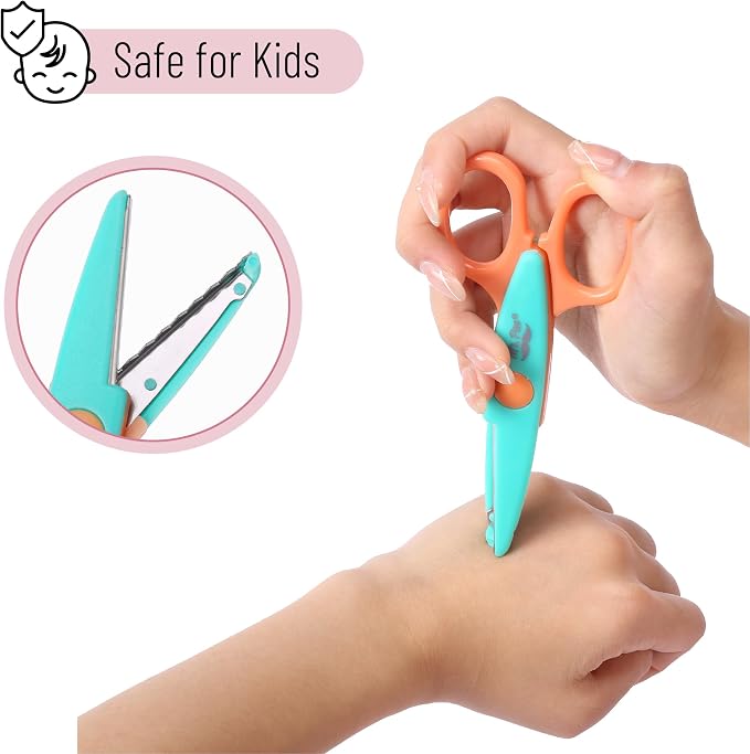 Mr. Pen- Craft Scissors Decorative Edge, 6 Pack, Vintage Colors | Zig Zag Scissors for Crafting, Scrapbooking, Fancy, Pattern, Design