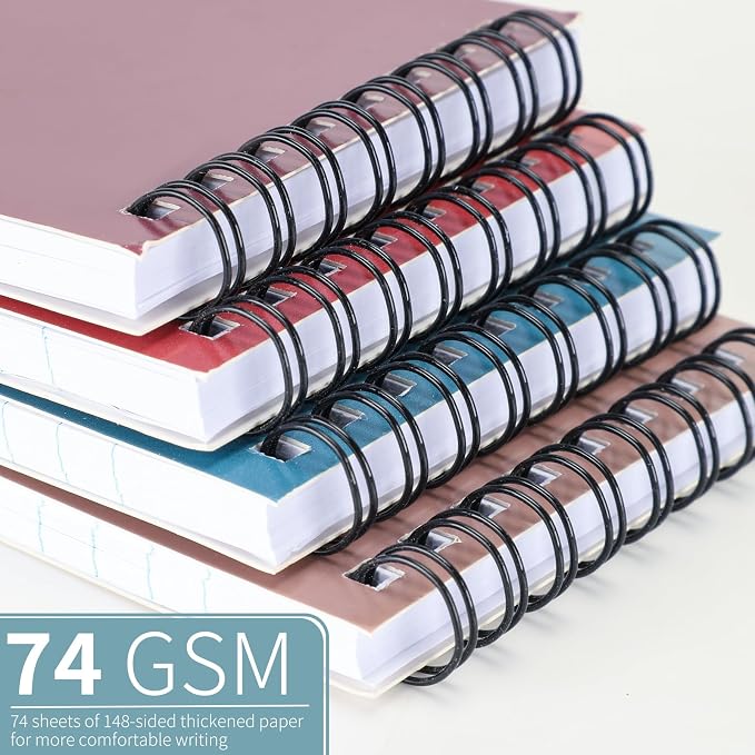 QiCheng Pocket Notebook Mini Notepad Small Spiral Notebooks 3X5Inch | functionality PortabilityPortability convenience