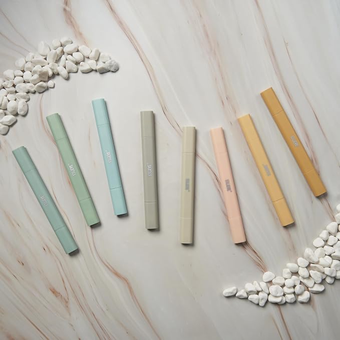 BLIEVE Bible Highlighters No Bleed Through, Pastel Colors, Dual Tip, 8 Pack | Aesthetic Cute Highlighters, Chisel Tip & Fine Point For Bible & Journaling, Back To School Supplies