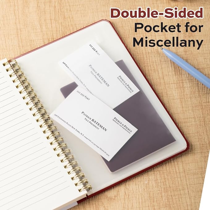 deli 3 Pack Lined Spiral Journal Notebook, 160 Pages, A5 (5.5"x8") Hardcover Writing Notebook, College Ruled Spiral Bound Journal for Women & Men - Perfect for Work, School, Office & Note Taking
