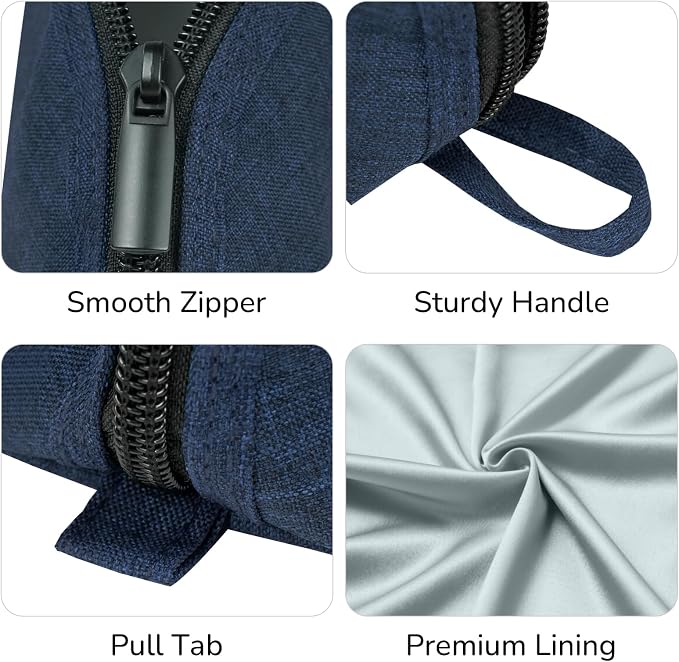 Gloppie Pencil Pouch - Practical Pencil Case, Aesthetic Simple Pencil Bag, Small Pen Holder, Back to School Supplies for Girls Boys, Blue
