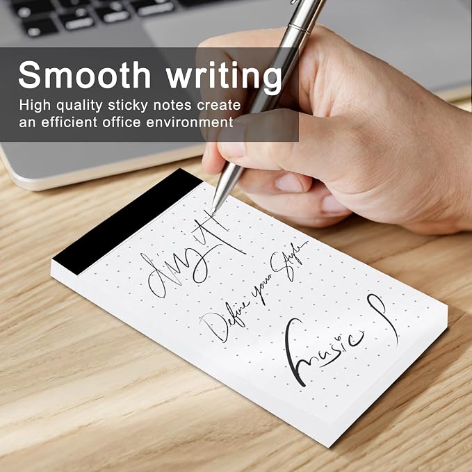 amassan Metal Pocket Notebook, Small Pocket Notepad Aluminum Note Case with Mini Metal Pen and 60-Page Sheets … (Notepads Refills （Dot Grid）)