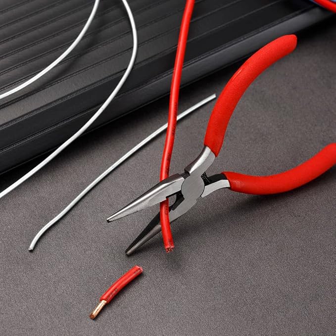 Hand Tool Set,Includes – Hammer, Screwdriver Set, Pliers (Tool Kit for the Home, Office, or Car) (Red)