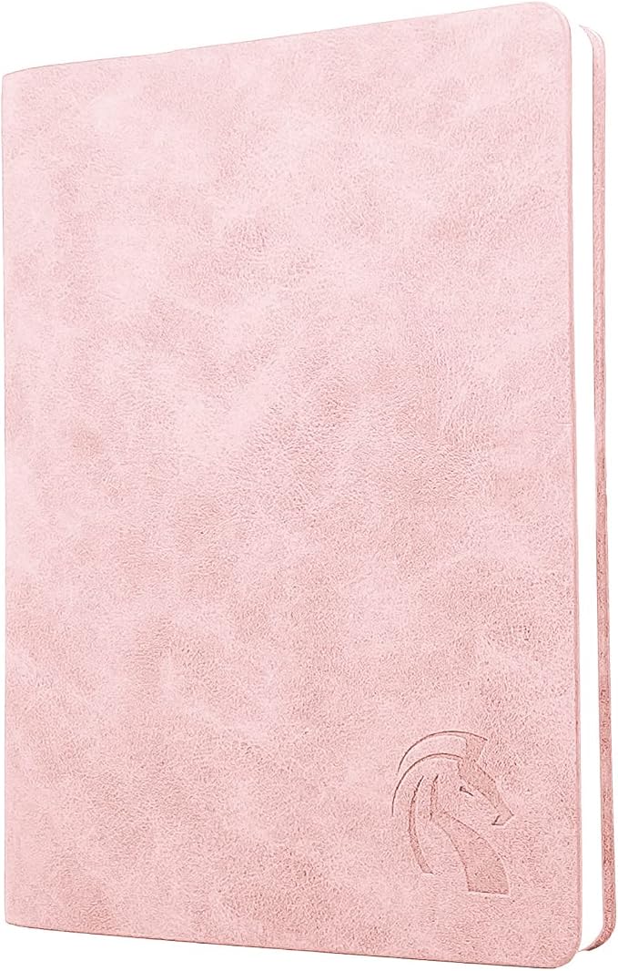 LeStallion Baby Pink Notebook, Pink Journal For Women - A5 120GSM | 211 Numbered Pages | Table Contents | Soft Cover | Faux Leather Girls Journal