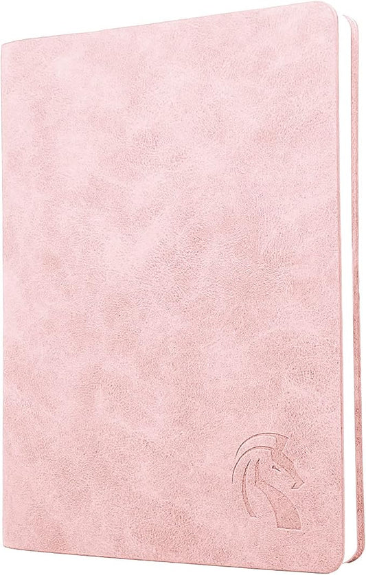 LeStallion Baby Pink Notebook, Pink Journal For Women - A5 120GSM | 211 Numbered Pages | Table Contents | Soft Cover | Faux Leather Girls Journal