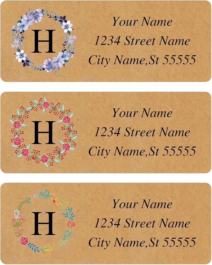 Custom Address Labels-Personalized Address Labels, Return Address Labels with Strong Adhesion,Can Be Used for Cardboard,Paper,Plastic Glass Metal (2.6x1 Inch, Set of 100)