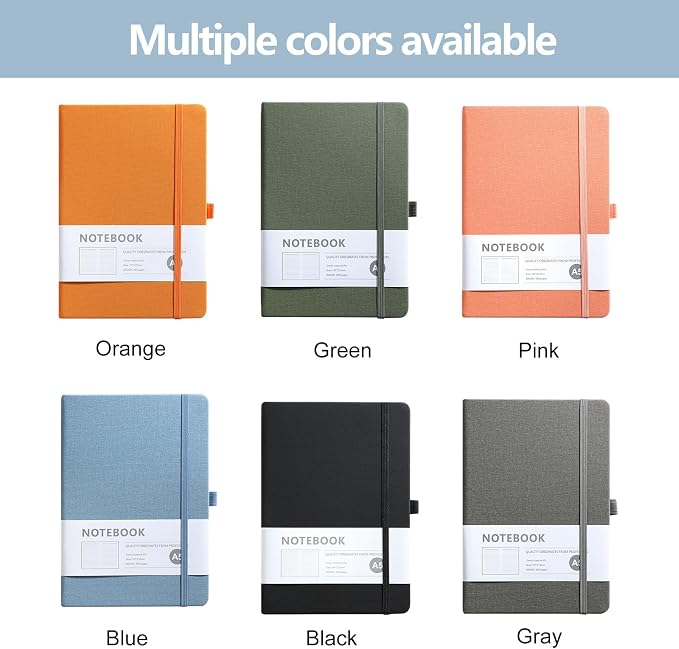 Custom Notebook and Personalized Ballpoint Pen Set, Customizable A5 Journal with Personalized Engraved Logo/Text/Image, 192 Pages, 8.3 x 5.8 Inches, Grey