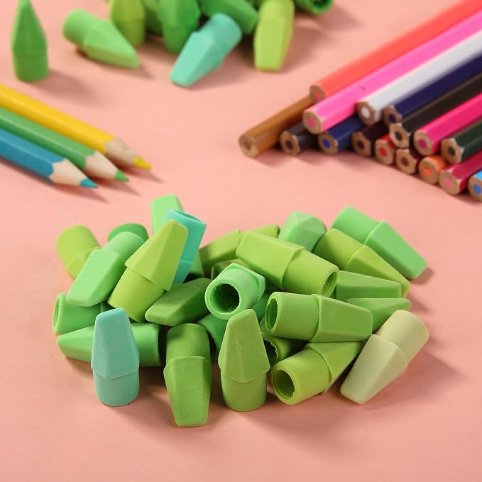 Mr. Pen- Pencil Erasers Toppers, 120 Pack, Colorful, Latex Free, No Smudge | Mr Pen Erasers for Pencils