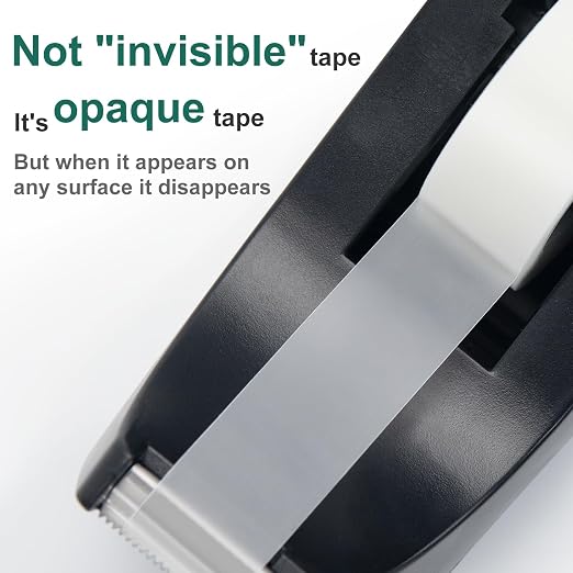 OWLKELA 12 Rolls Matte Adhesive Tape, Matte Finish Invisible Tape, Foggy Translucent Tape Great for Correction and Labeling, Compatible with Standard Tape Dispenser, 0.7 in x 1000 Inches | Foggy Translucent, Invisible Tape, Compatible with Standard Tap...