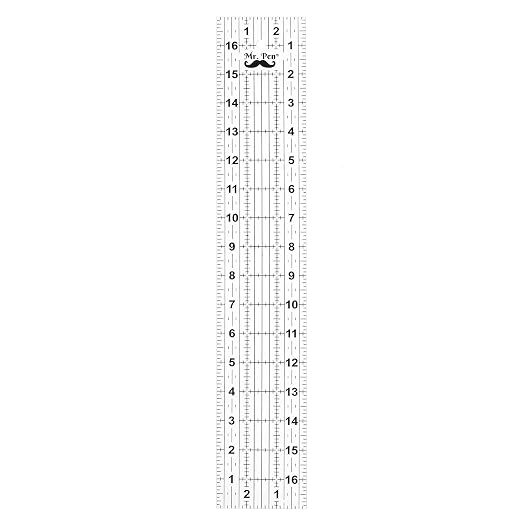 Mr. Pen- Sewing Ruler, 3 x17 Inch, Acrylic Quilting & Cutting Ruler, Non-Slip, Sewing Supplies