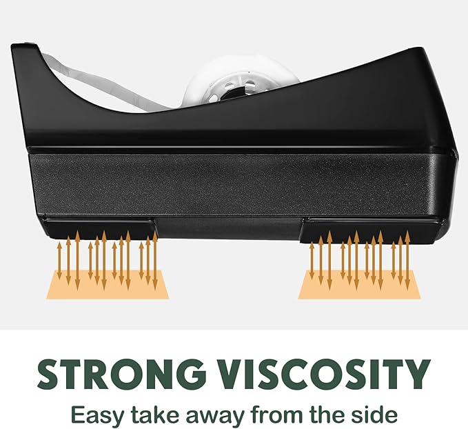 Yahenda 6 Pack Desktop Tape Dispenser Non Skid Base with Transparent Invisible Tape and Replacement Cores for Wrapping Home Office Supplies