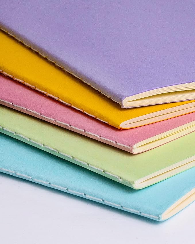 Gwybkq Small Blank Notepads Bulk 60 Pack Mini Pocket Notebooks Journal Set Colorful Cover Notebooks for Kids 3.5 x 5.5 Inches, 30 Sheets/60 Pages