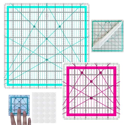 2 Quilting Rulers,Square Quilting Rulers(5", 10"),Quilting Square Rules | Quilting Rulers Square,Square Rulers,Quilting Squares