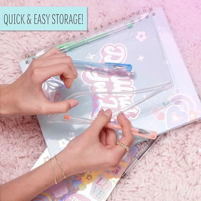 STMT D.I.Y.Journal Set, Stationary Kit with Notebook for Writing and Drawing, DIY for Girls Ages 8+, Sketch & Journal