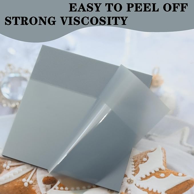 YOUDEFUL 800Pcs Transparent Sticky Notes, Morandi Blue Clear Sticky Notes, 3"x3" Waterproof Translucent Sticky Note Pads, Index Tabs, Clear Post it Notes for Bible Study, See Through Sticky Notes