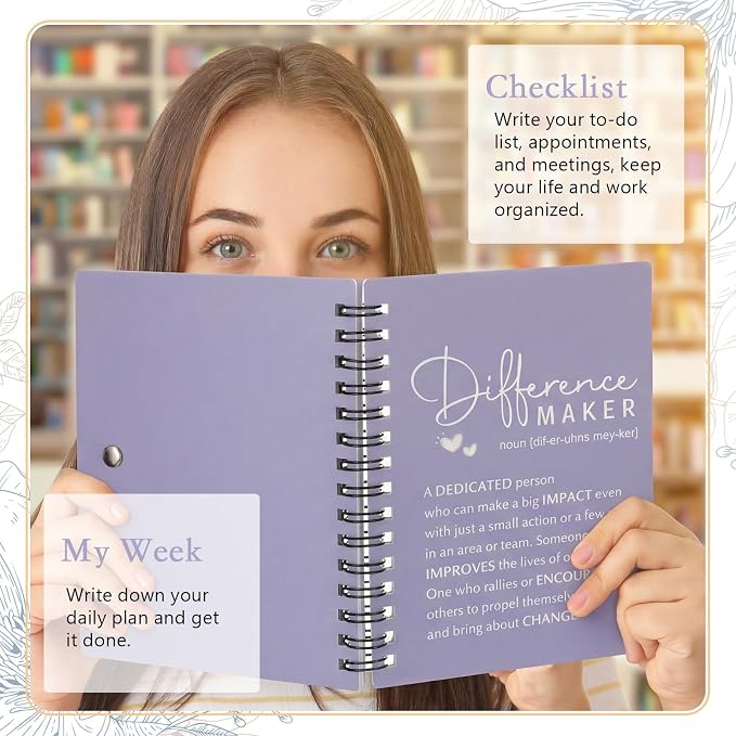 Tellingyou 20 Sets Difference Maker Employee Appreciation Gift for Coworker to Do List Notebooks with Ballpoint Pen Note Pads Journal Back to School for Teacher Nurse Staff Team (Morandi Earth Tones)