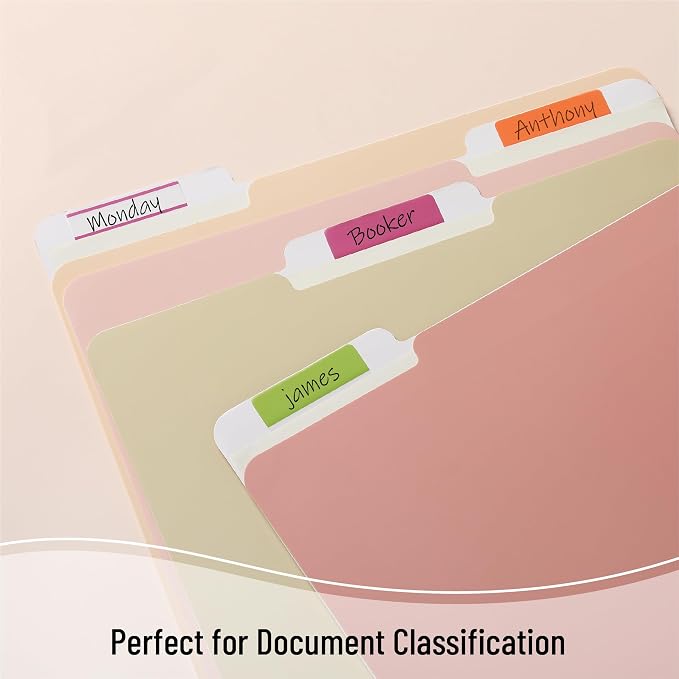 Mr. Pen- Sticky Index Tabs, 500 Pcs, 21 Sets, Colorful | Writable Colored Pages Markers Labels for Reading Notes, Books, Binders, Notebook, Folders and Classify Files