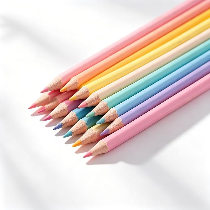 2026 new Colored Pencils Set of 50 Pastel Colors for Adults and Kids, Soft Core Artist Pencils for Drawing Sketching Shading Coloring, Numbered and Portable Tin Case