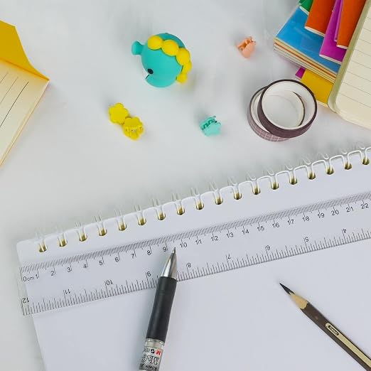 30 Packs Plastic Clear Rulers Bulk for Classroom, 12 Inch Ruler | Metric Ruler for Kids School Office Home Supplies, Measuring Drawing Tool, Easy-to-Read, PS Material Durable and Safe