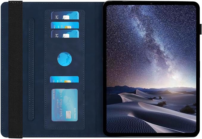 Rotating Case for Amazon Kindle Fire HD 10 Tablet & Fire 10 Plus Case, Blue | (13th/11th Generation 2023/2021 Release) 360 Degree Swivel PU Leather Folio Stand Cover for 10.1" Fire HD 10 11th/13th Case