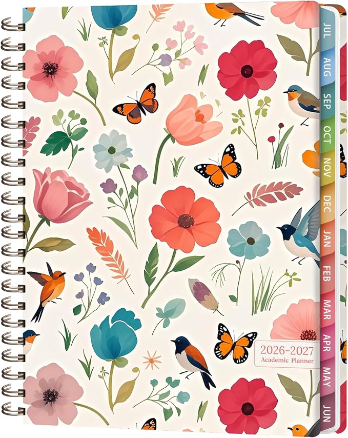 Planner 2026-2027, Weekly and Monthly Academic Year Calendar Planner, July 2026 - June 2027, Daily Agenda Book for Office School Supplies, Letter Size(8.5'' x 11'')