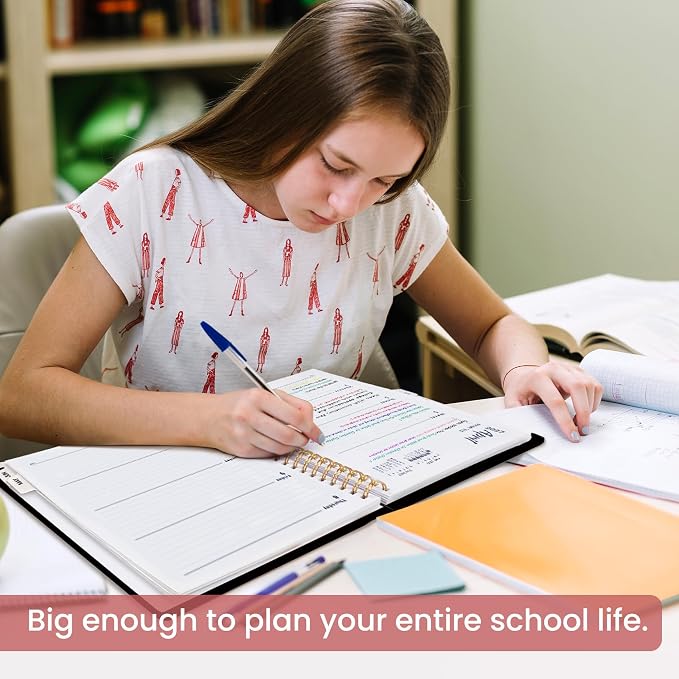 Academic Planner 2026-2027, Weekly and Monthly Calendar Book, July 2026 – June 2027, Hardcover Planner with Tabs, Perfect for Teachers, Students, Women & Men, A4 (8.5" x 11") - Blossom Flight