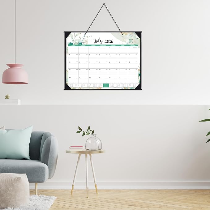 2026-2027 Desk Calendar - Large Desk Calendar from July 2026 to December 2027, 22''x17'',18 Monthly Desk/Wall Calendar, Desk Calendars 2026-2027 Large Space for Writing with Protect Corner