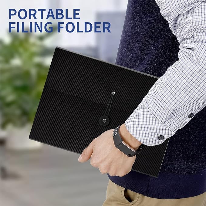 Expanding File Folder, 13 Pockets Accordion File Organizer, A4 Letter Size Paper Document Receipt Organizer Accordian Filing Folder for Classroom, Home, Office and Travel