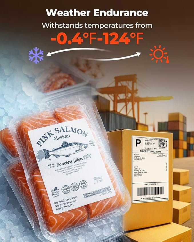 MUNBYN 4"x6" Direct Thermal Shipping Labels for Packages, 380 Sheets/Stack | 4"x6" Fanfold Thermal Labels, Durable Waterproof, Oil-Proof, Scratch-Proof, Alcohol-Resistant, Tear-Resistant