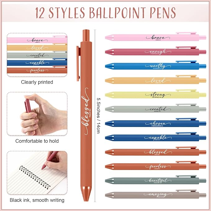 Kosiz 36 Sets Christian Gifts Bulk Christian Notebooks with Pens Inspirational Prayer Journals Bulk A6 Spiral Small Notepads for Women Men Church Members Bible Study Groups (Bright Color)