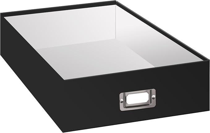 Pioneer Jumbo Scrapbook Storage Box, Black, 14.75 Inch x 13 Inch x 3.75 Inch