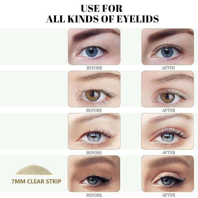 Eyelid Lift Tapes Eye lid Correcting Strips for Heavy Droopy 7MM Skin Color