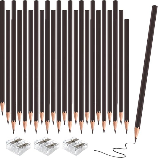 36 Pack Brown Colored Pencils for Kids, Pre-sharpened Art Pencils Back to School Supplies Set, Drawing Sketching Pencils for Students, Teachers, Classroom