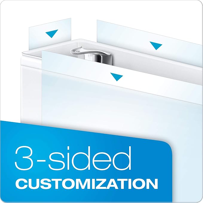 Cardinal Binder Performer with ClearVue Covers, 1.5" Round Rings, 350-Sheet Capacity, White (Pack of 12)