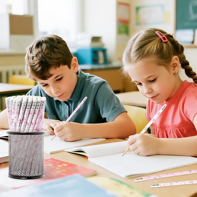 Xqumoi 60Pcs Dance Ballet Pencils with Eraser - Ballerina Theme #2 HB Pencils, School Classroom Student Rewards Back to School Office Supply Party Goodie Bag Fillers Stuffers Birthday Party Favors