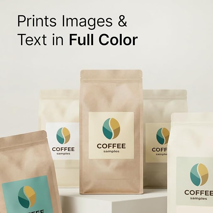 2" X 2" Matte White Printable Labels (30 Sheets, 600 Stickers) Custom Labels, Logo Stickers, QR Codes for Laser & Inkjet Printers - Spartan Industrial Template S002