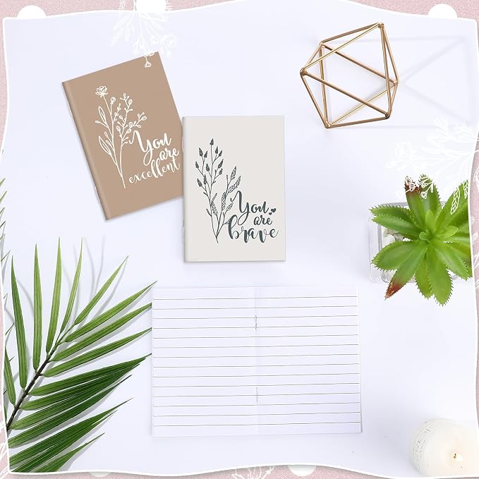 Feifeiya 30 Pcs Motivational Mini Notebooks Bulk Pocket Inspirational Journals Notepads Back to School Gifts Bulk for Teacher Employee Coworker Office Staff Nurse Social Worker(Inspirational)