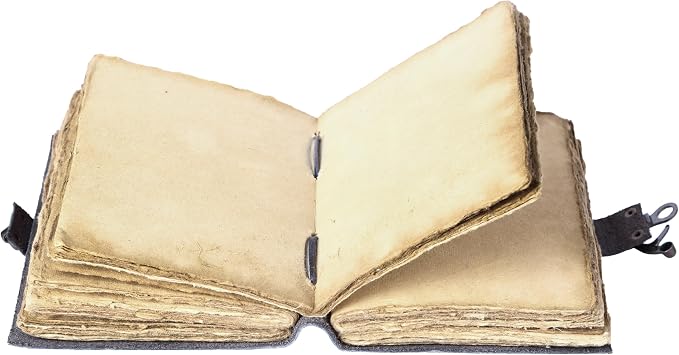 Vintage Leather Journal Handmade Buffalo Deckle Edge Paper – Leather Bound Journal for Women Men Vintage C-Lock Closure Ideal for Writing & Travel for Artists