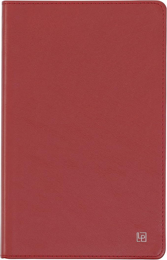 Classic Leather Notebook Writing Journal, Softcover, Narrow Ruled, Table of Contents and Numbered Pages