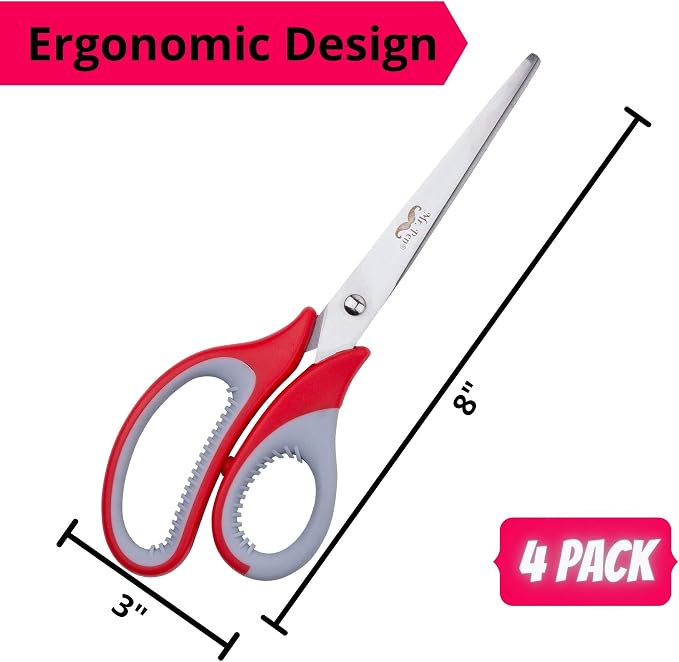Mr. Pen- Multipurpose Scissors, 8 inch, Pack of 4, Scissor