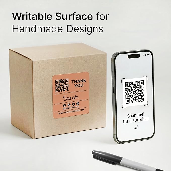 2" X 2" Matte White Printable Labels (30 Sheets, 600 Stickers) Custom Labels, Logo Stickers, QR Codes for Laser & Inkjet Printers - Spartan Industrial Template S002