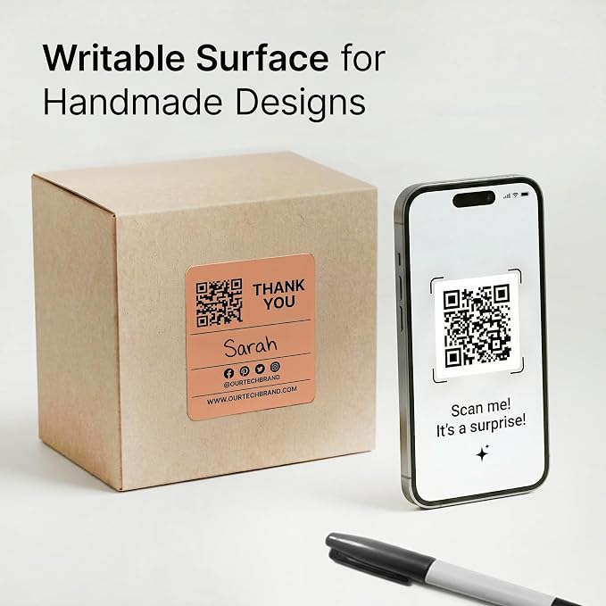 2" X 2" Matte White Printable Labels (500 Sheets, 10000 Stickers) Custom Labels, Logo Stickers, QR Codes for Laser & Inkjet Printers - Spartan Industrial Template S002