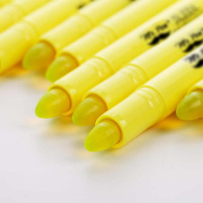 Mr. Pen- Yellow Gel Highlighter, 20 Pack | Bulk Twist-Up Bible Highlighters No Bleed Through, Fast Drying, Odor-Free Gel Highlighter for Bible Study, Journaling