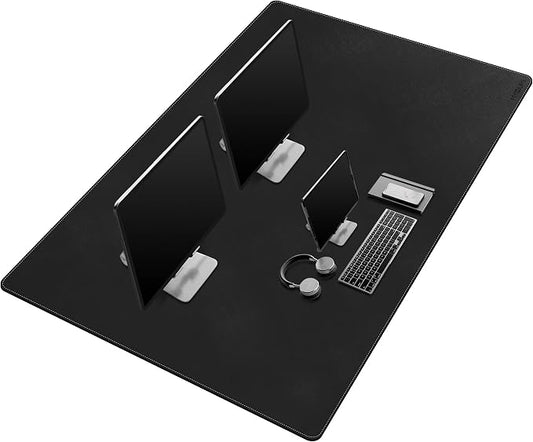 Mydours 55"x28" Extra Large Desk Mat - Full Desk Blotter Pad, Desktop Computer Desk Mat, Waterproof Desk Protector Mat, Large Mouse Pad for Desk for Writing, Workspace, Home and Office (Black)