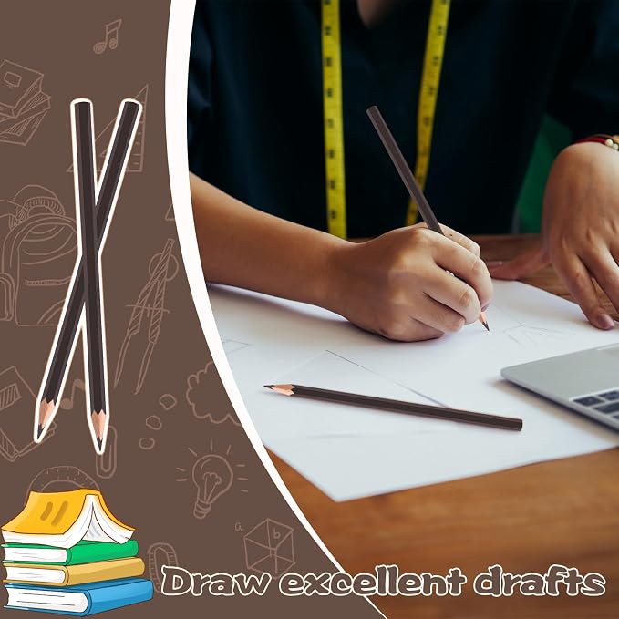 36 Pack Brown Colored Pencils for Kids, Pre-sharpened Art Pencils Back to School Supplies Set, Drawing Sketching Pencils for Students, Teachers, Classroom