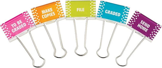 Teacher Created Resources Classroom Management Large Binder Clips (20690)