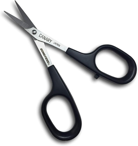 CANARY Japanese Mini Craft Scissors 4" [Extra Non-Stick], Small Detail Scissors for Paper Crafting, Fabric Cutting, Art Crafts, Made in JAPAN