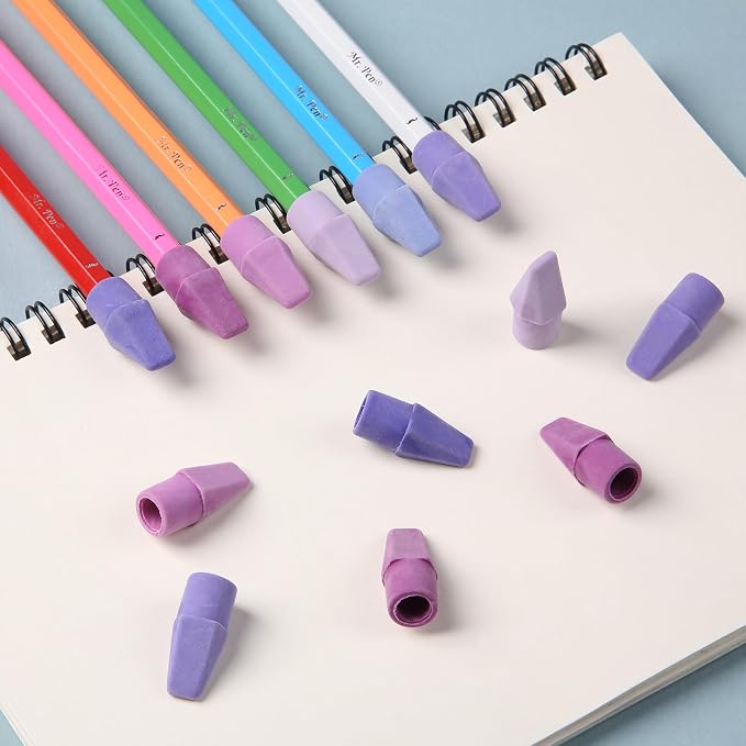 Mr. Pen- Pencil Erasers Toppers, 30 Pack, Colorful | Kids, Cap Tops, Topper Erasers. Ereaser