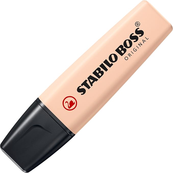 STABILO - BOSS ORIGINAL NatureCOLORS - Highlighter - Pack of 6 - Beige, Warm Grey, Earth Green, Sienna, Mud Green, Umber